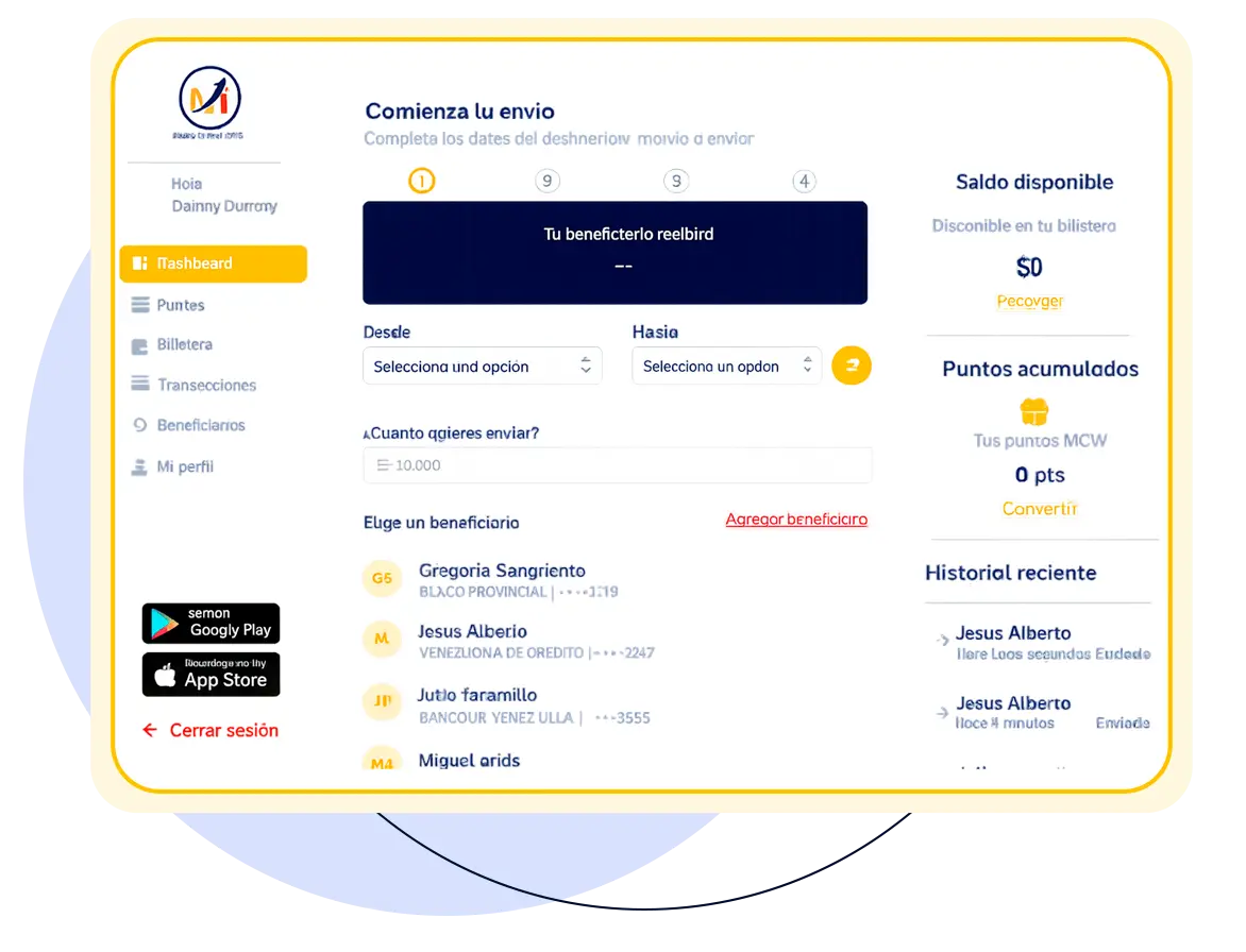 Plataforma de Money Change World